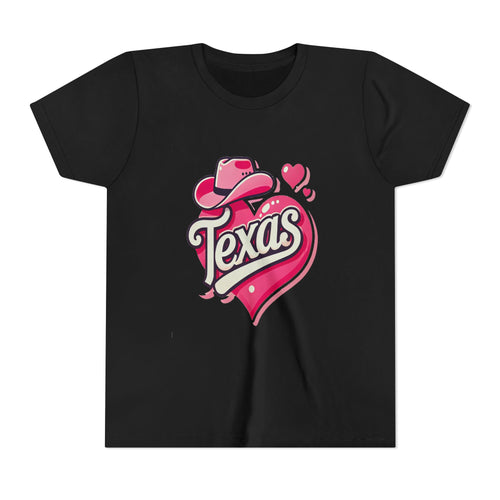 Texas Heart Youth Short Sleeve Tee - Fun & Stylish T-Shirt for Kids