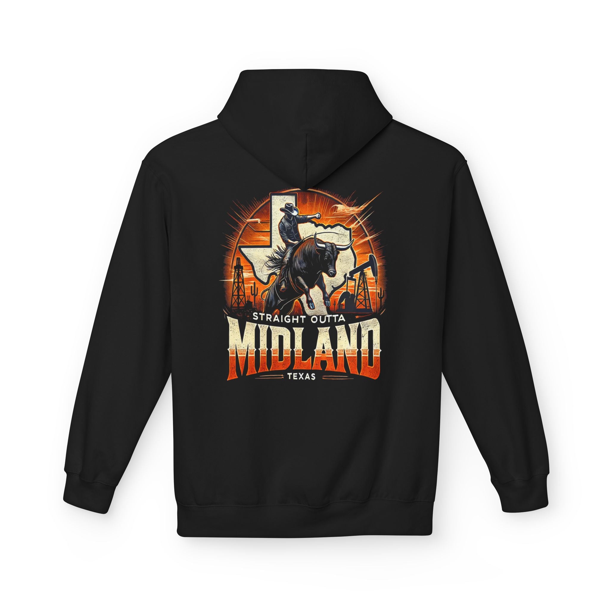 Straight Outta Midland 5 - Softstyle Fleece Hoodie
