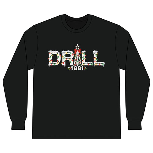 Drill Christmas Pumpjack - LS - Back