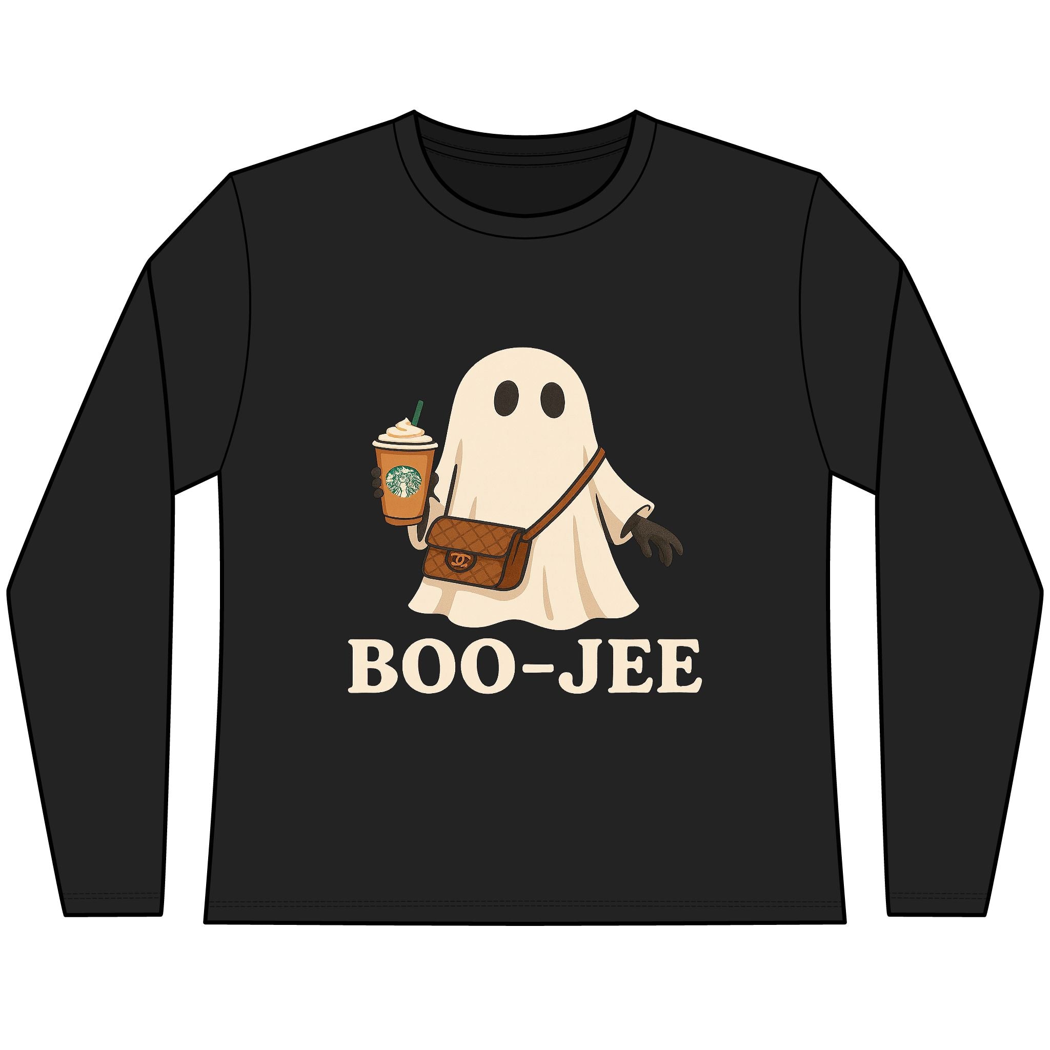 Boo-Jee Ghost Long Sleeve Tee | Cute Halloween Shirt | Women's FALL Fashion