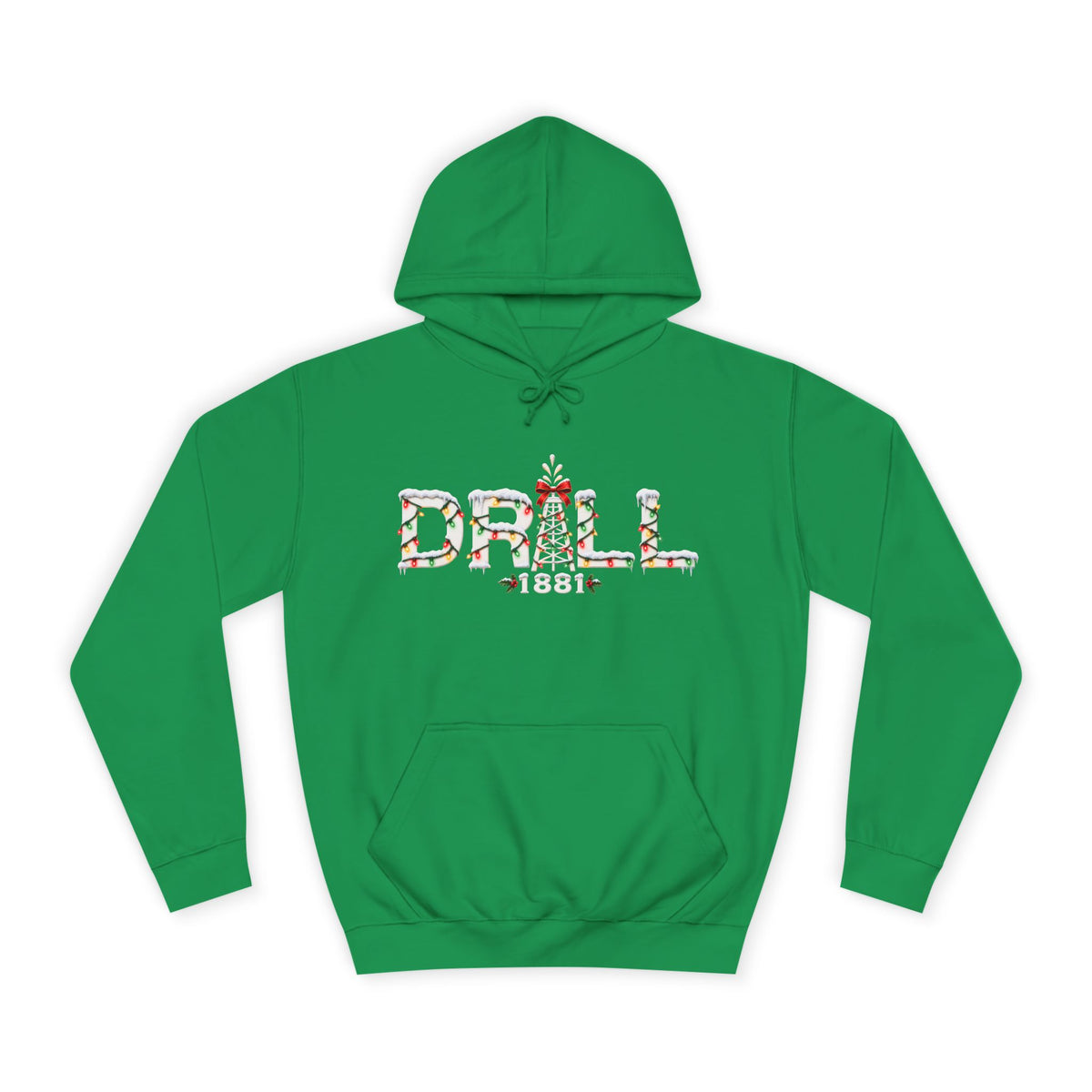 Drill Christmas Pumpjack - Premium Hoodie