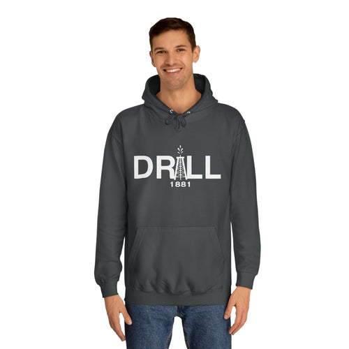 DRILL Premium Hoodie WhiteLogo