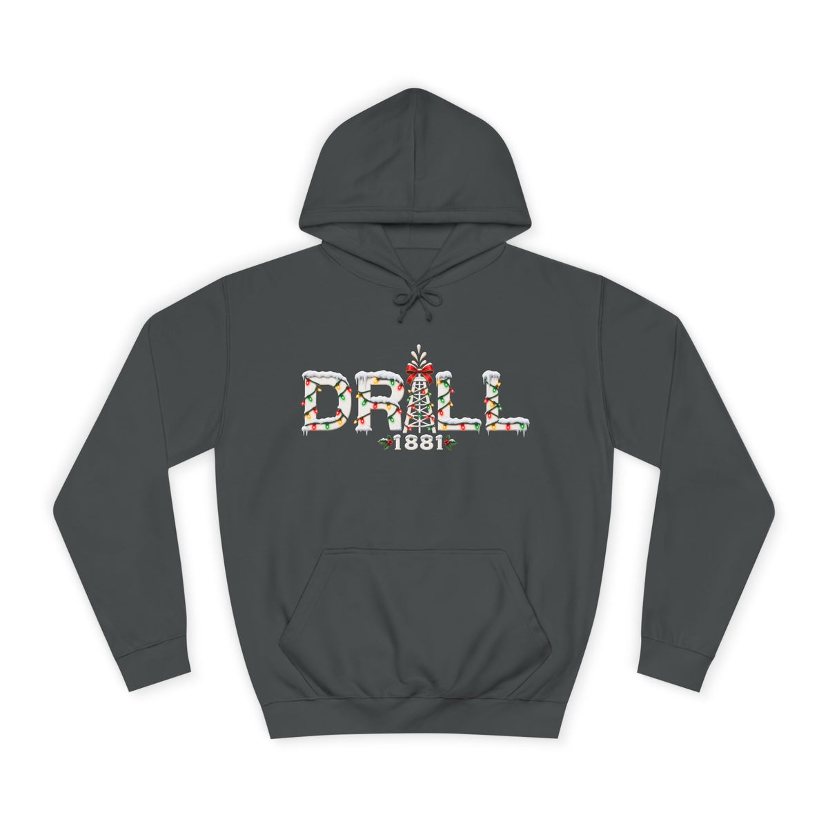 Drill Christmas Pumpjack - Premium Hoodie