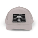 Skull Drill Work Snapback Trucker Cap