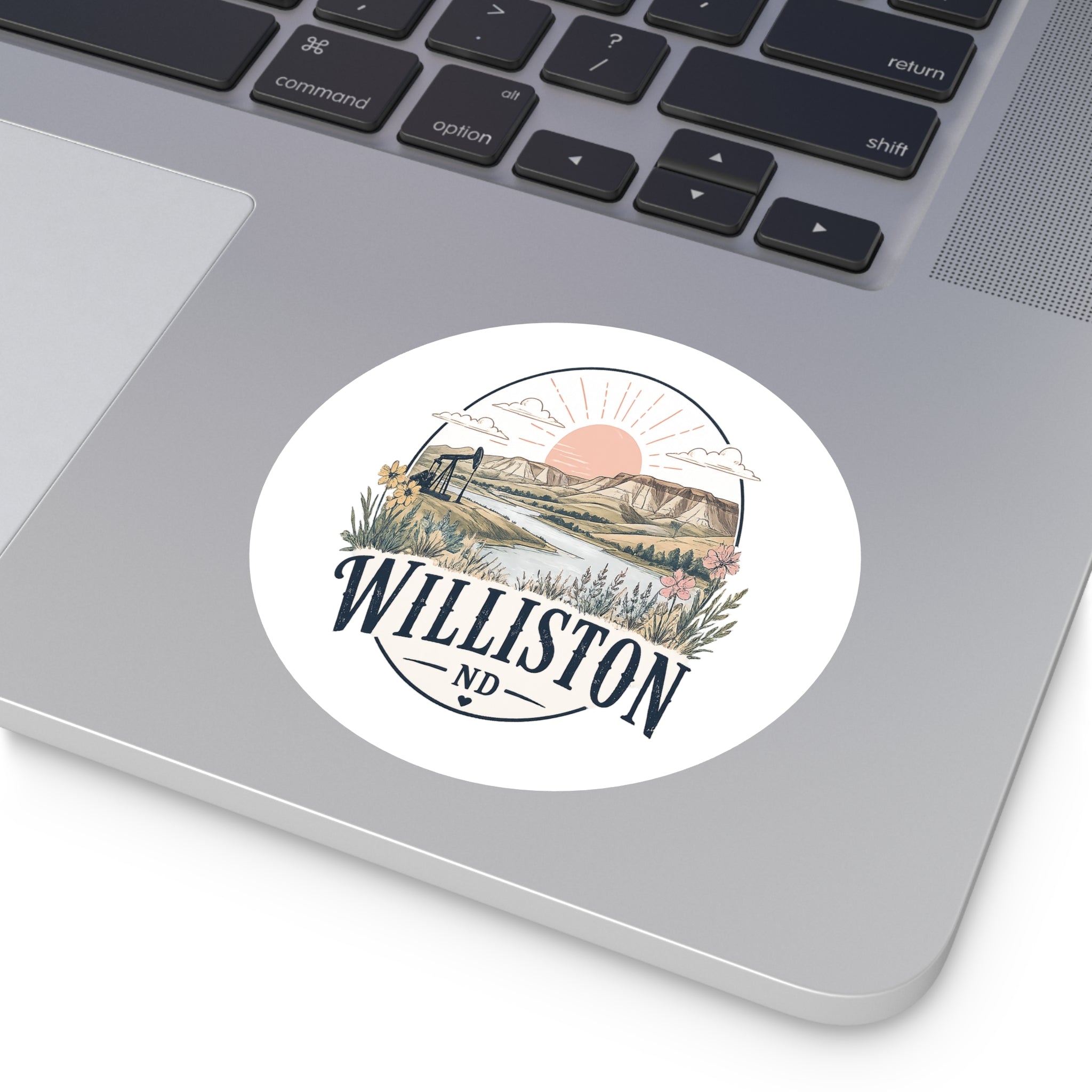 Williston Flowers - Hard Hat or Truck Decal