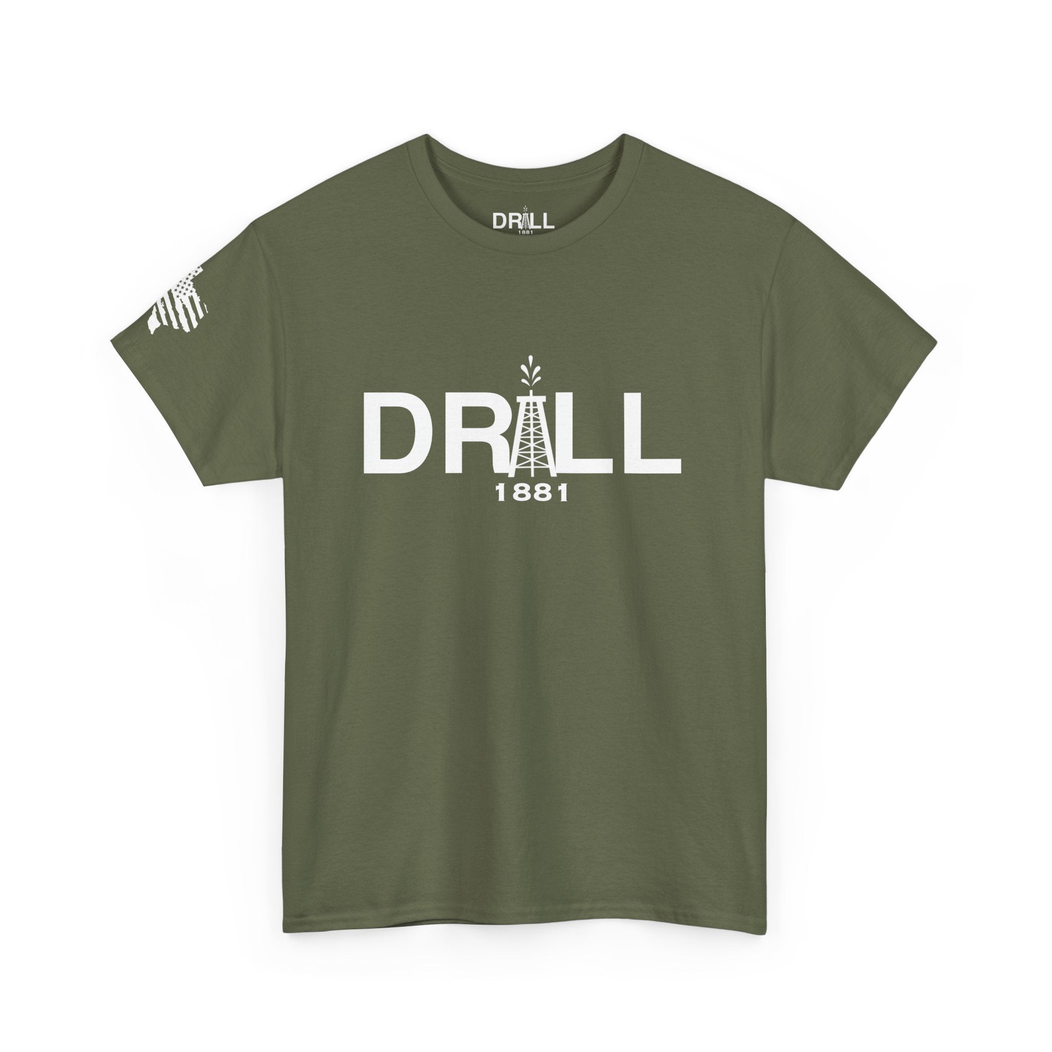Drill Basic White Logo - SS - Front