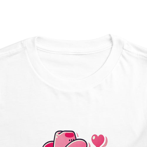 Texas Love Toddler Short Sleeve Tee - Cute Western Heart Design
