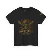 Makin Hole Skull - Black - SS - Front