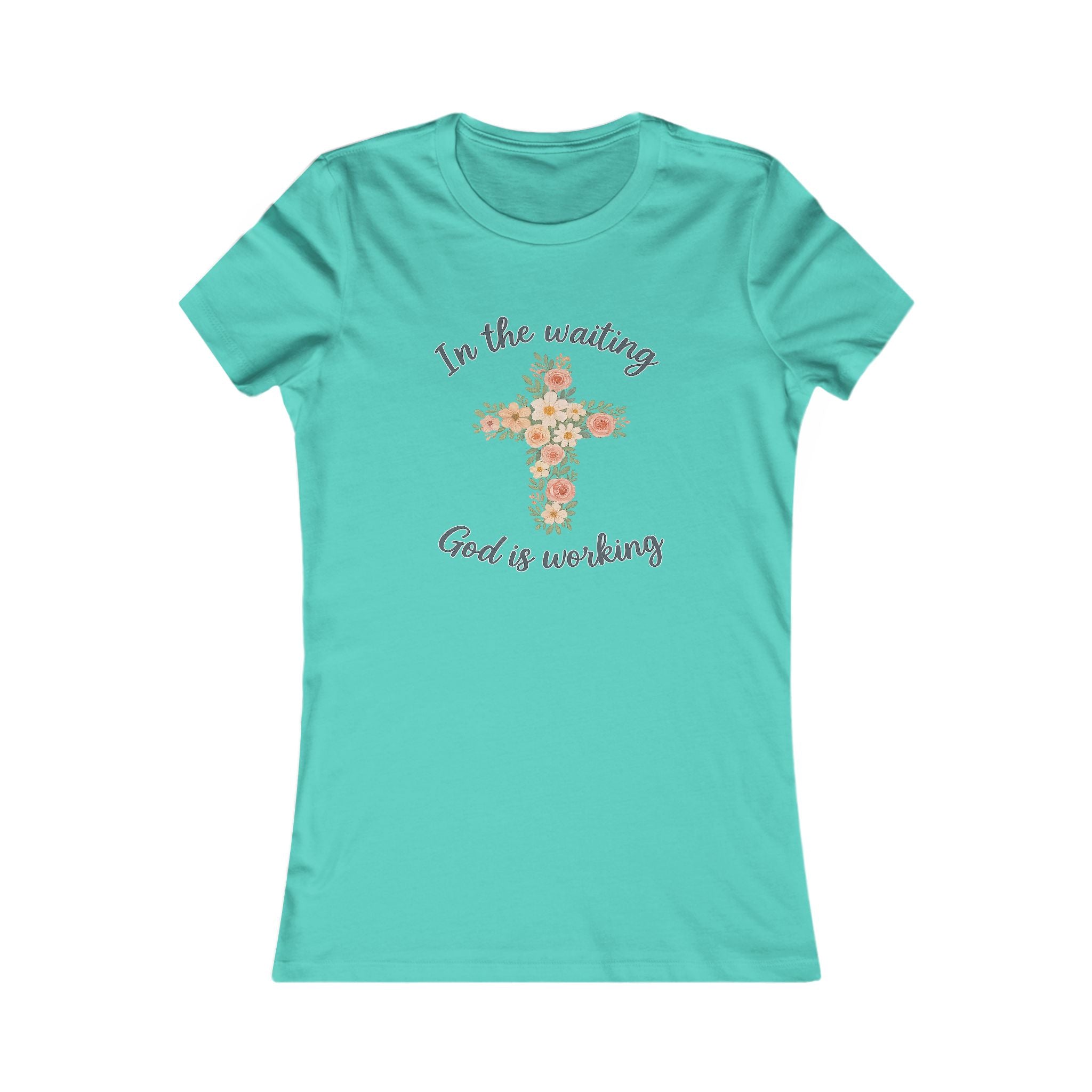 Women's Tee - In the Waiting God is Working Christian T-Shirt