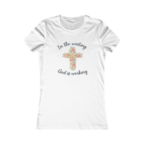 Women's Tee - In the Waiting God is Working Christian T-Shirt