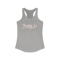 Floral Graphic Racerback Tank for Women - Casual Summer Top