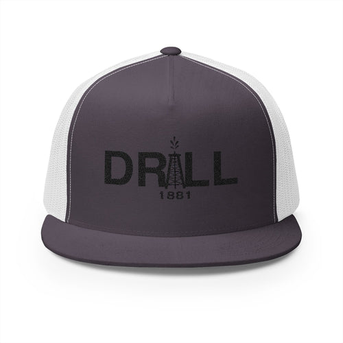 Vintage Drill 1881 5 Panel Trucker Cap