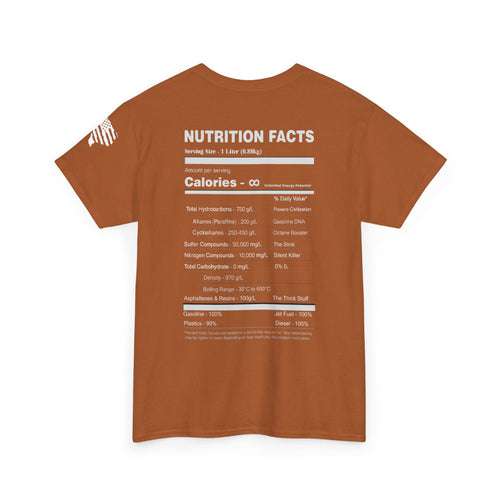 Nutrition Facts - White Logo - SS - Back