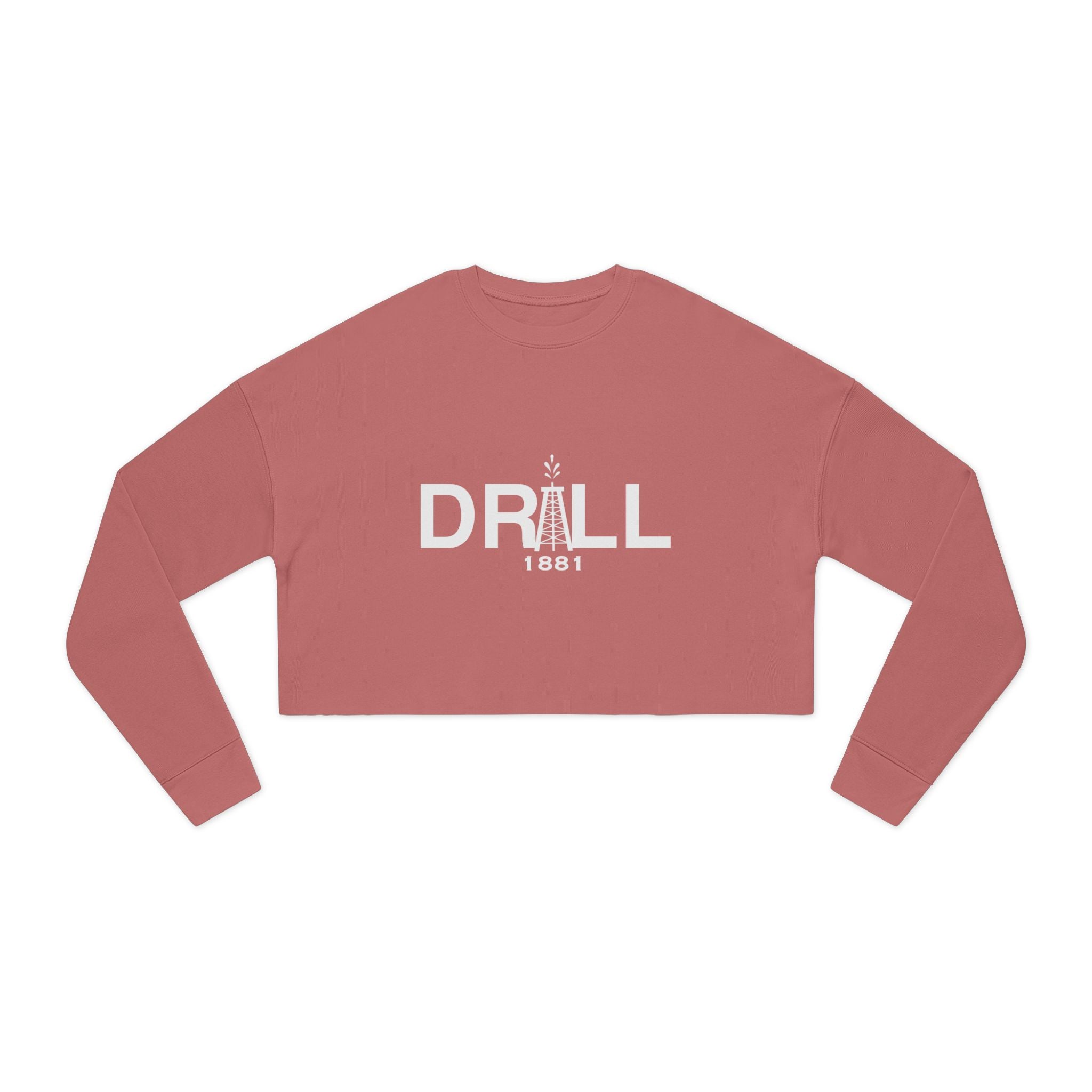 Drill Basic White Logo - Women's Cropped Sweatshirt