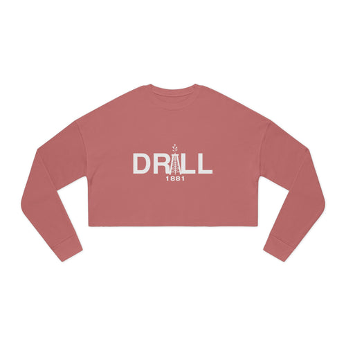 Drill Basic White Logo - Women's Cropped Sweatshirt