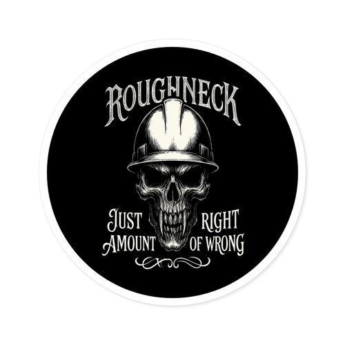Roughneck — Oilfield Hard Hat or Truck Decal