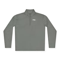 White DRILL Logo - Quarter-Zip Pullover