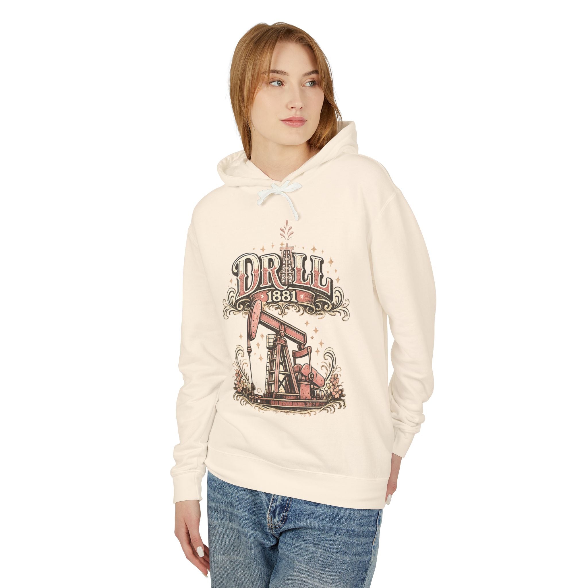 Retro Drill Ladies - Soft Lightweight Hoodie