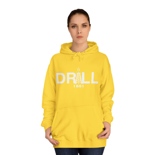 DRILL Premium Hoodie WhiteLogo