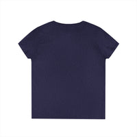 Drill Floral V-Neck T-Shirt for Women