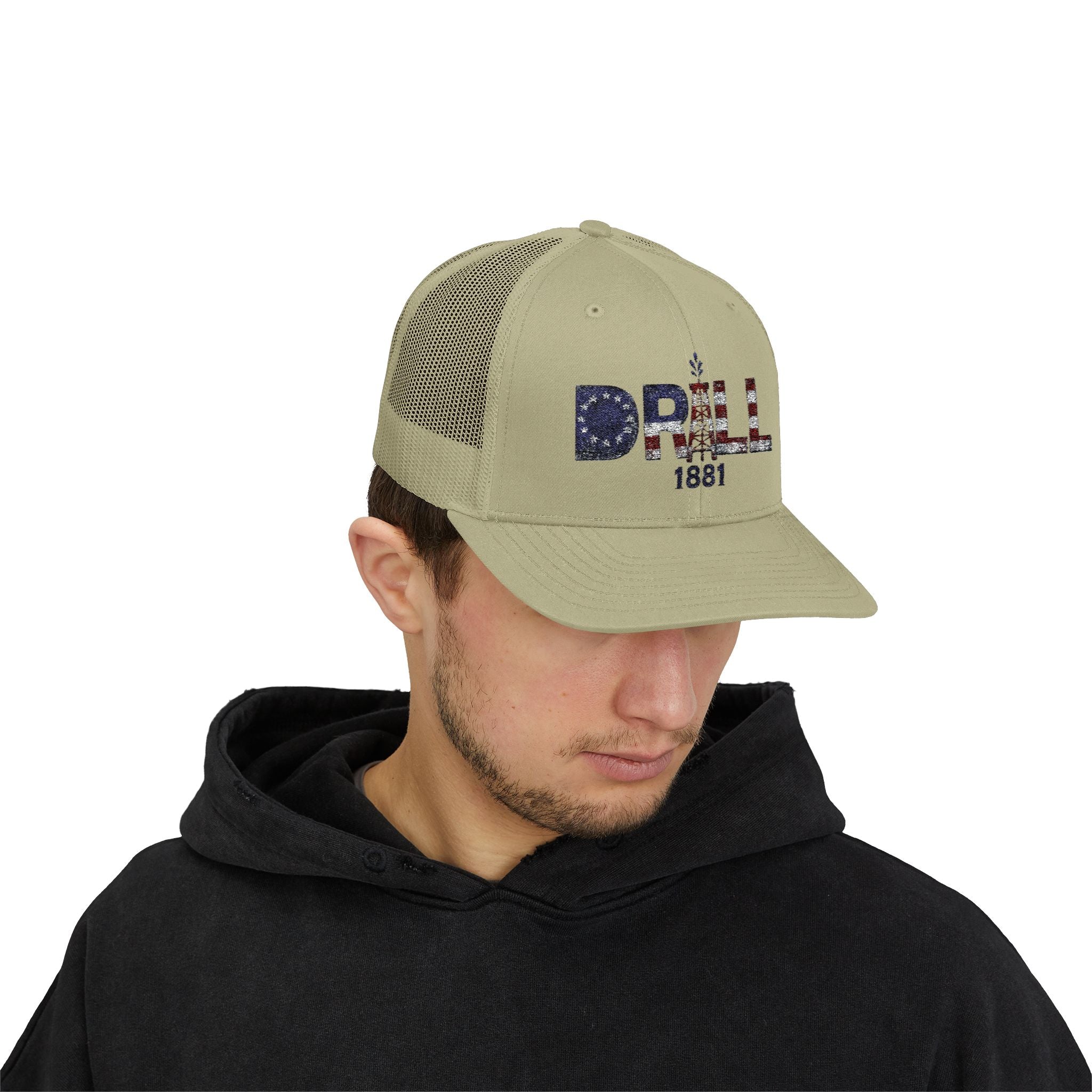 13 Stars Drill Logo - Snapback Trucker Cap