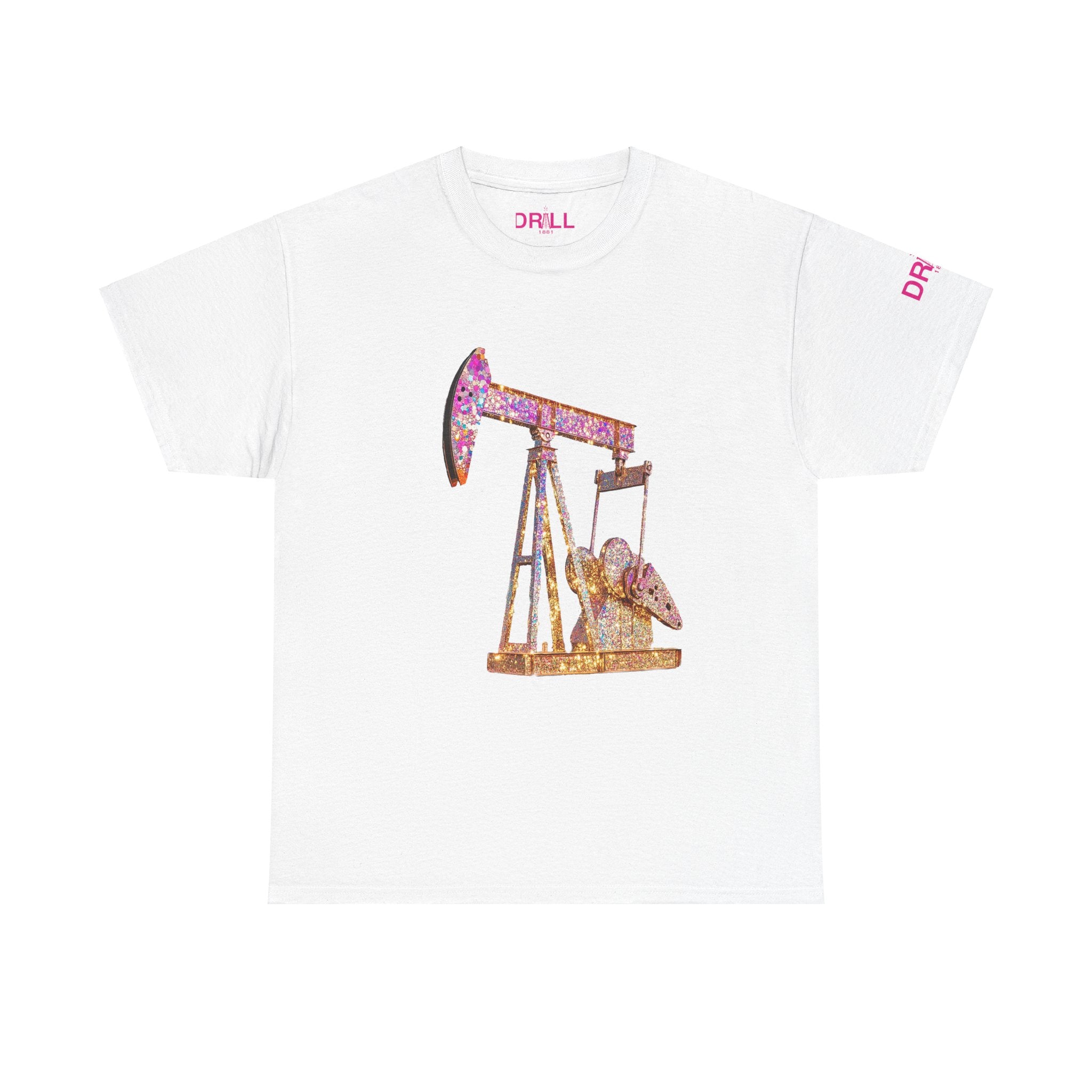 Glitter Pumpjack Front - Black - SS - T-Shirt