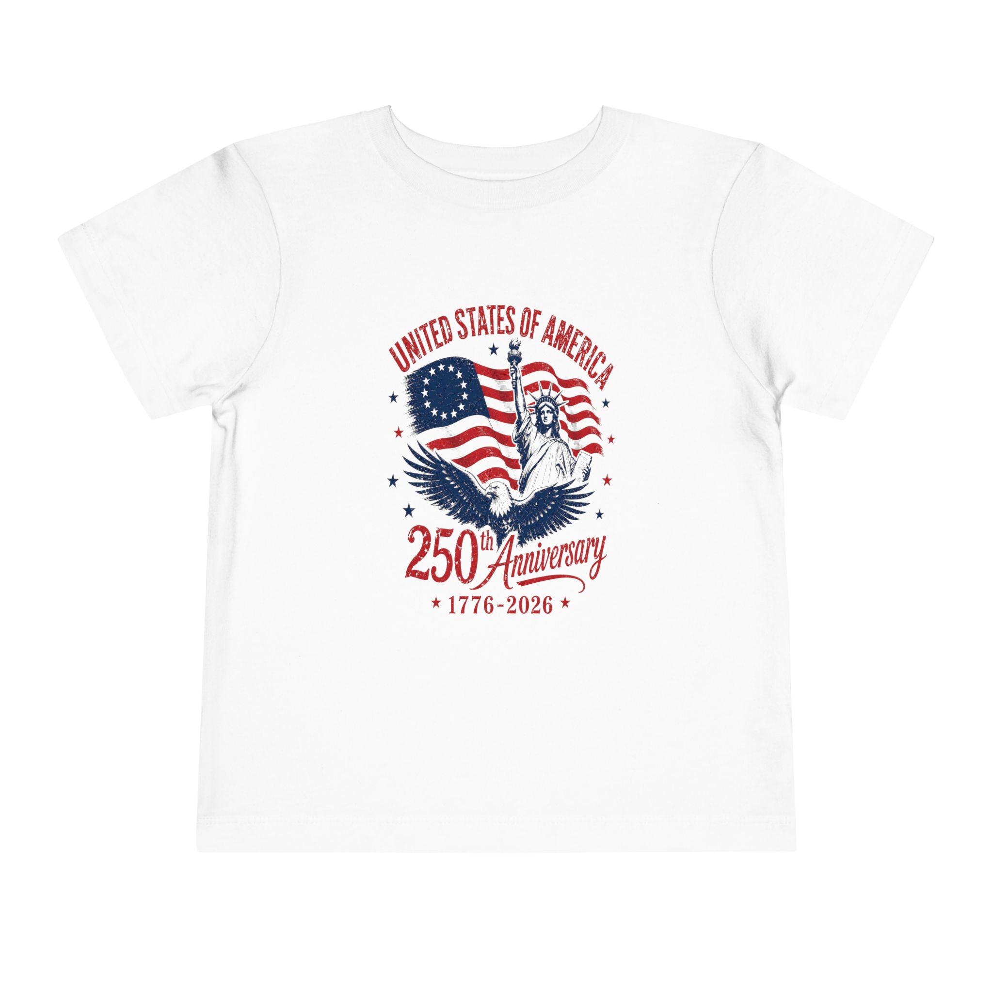 Toddler 250 yr United States of America Anniversay Tee - Celebrate America's 250th Birthday
