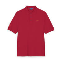 Embroidered Red Drill Logo — Executive Polo