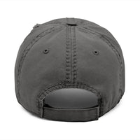 Distressed Dad Hat with 'DRILL' Embroidery - Casual Style for Everyday Adventures