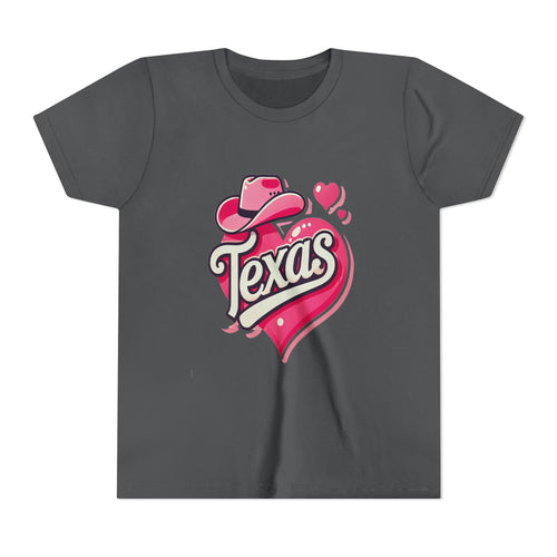 Texas Heart Youth Short Sleeve Tee - Fun & Stylish T-Shirt for Kids