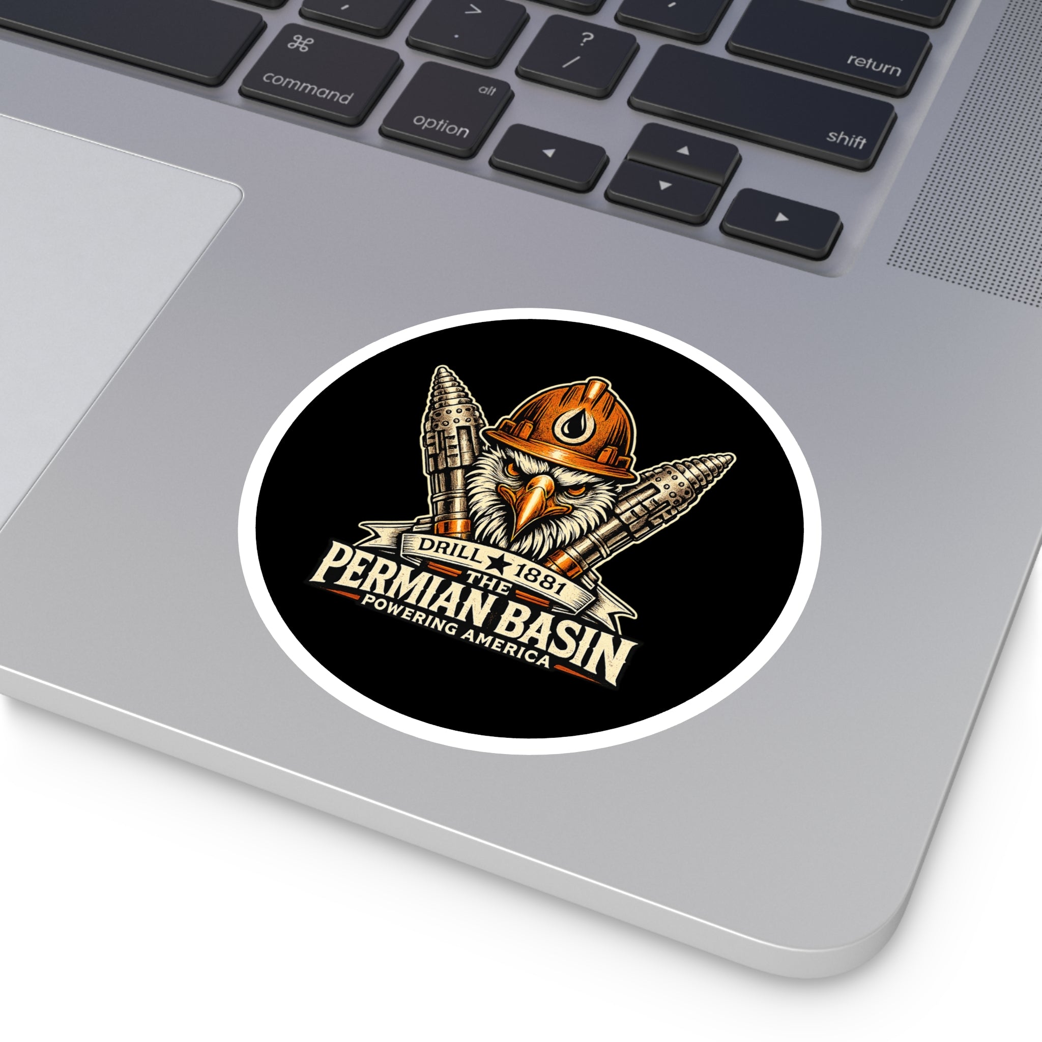 Powering America — Oilfield Hard Hat or Truck Decal