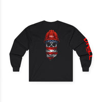Red Roughneck - Long Sleeve Tee - Black