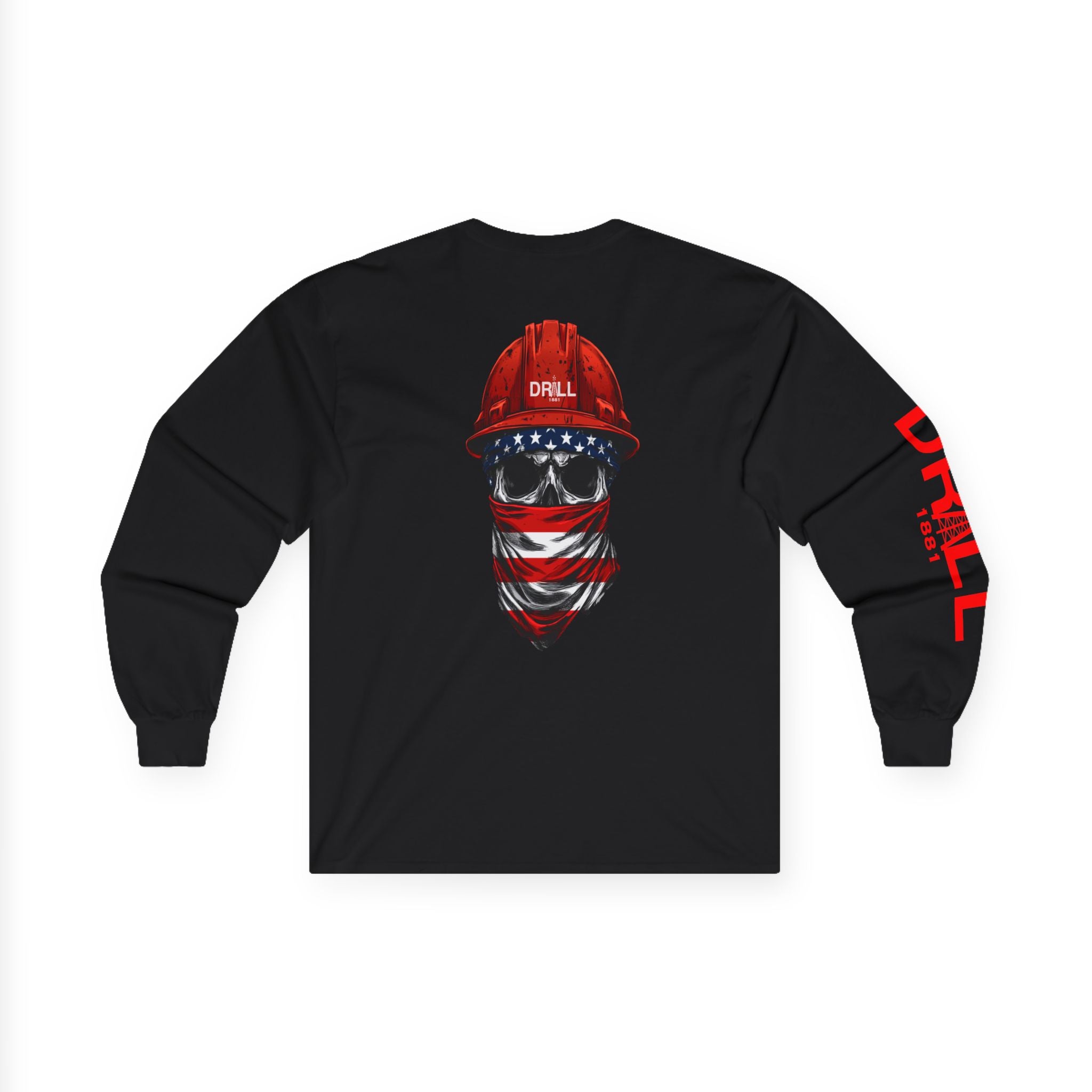 Red Roughneck - Long Sleeve Tee - Black