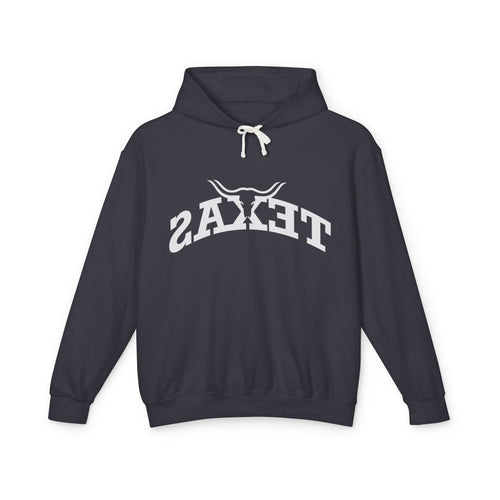 Texas Longhorn Backwards Logo - Soft Lightweight Hoodie