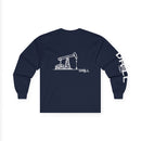 Pump Jack Sketch - Long Sleeve Tee