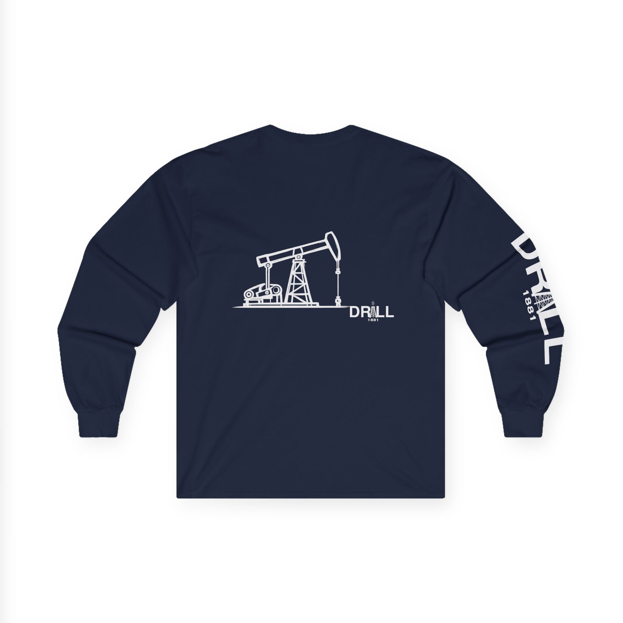 Pump Jack Sketch - Long Sleeve Tee