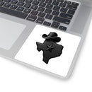 3D Texas - Square Stickers