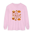 Fall-Themed Long Sleeve T-Shirt, Autumn Apparel, Unisex, Perfect for Pumpkin Spice Lovers