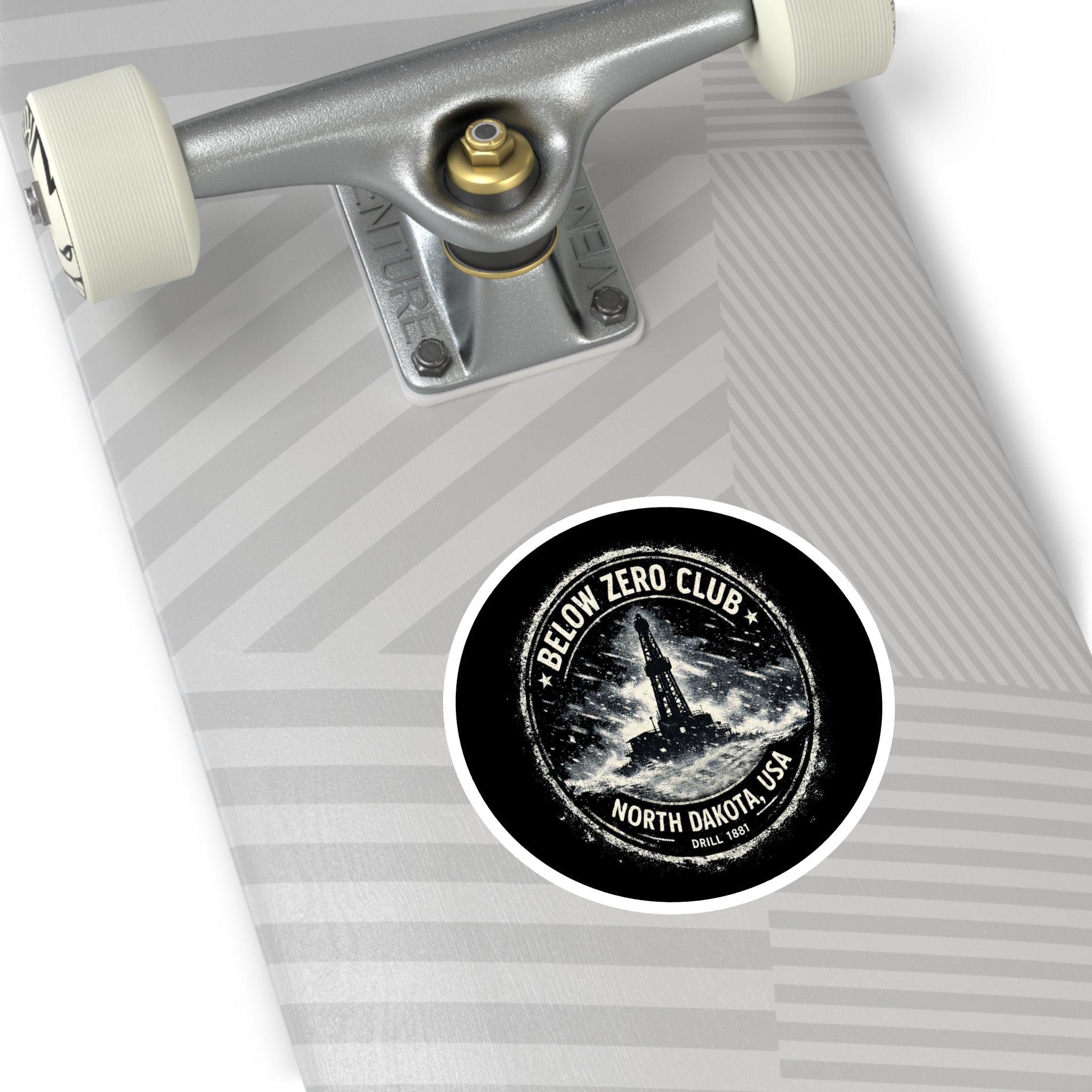 Below Zero Club — Oilfield Hard Hat or Truck Decal