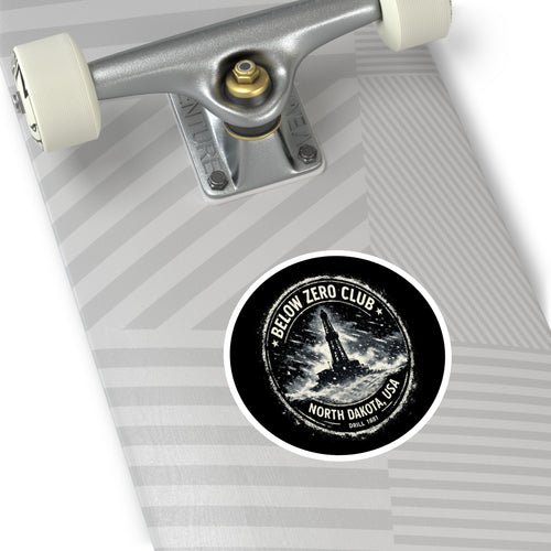 Below Zero Club — Oilfield Hard Hat or Truck Decal