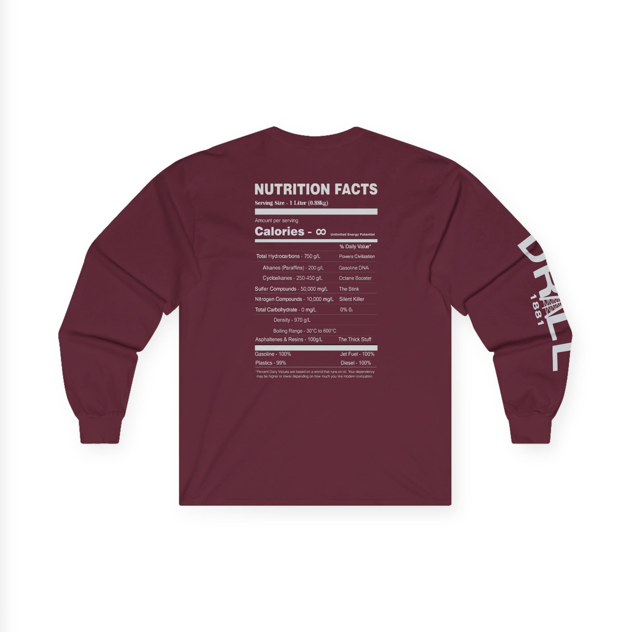 Nutritional Facts - Long Sleeve Tee