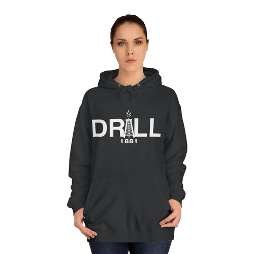 DRILL Premium Hoodie WhiteLogo