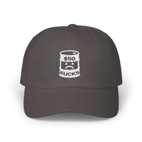 $50 Oil Classic Dad Cap - Vintage Style Adjustable White Hat