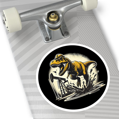Dino Splash — Oilfield Hard Hat or Truck Decal