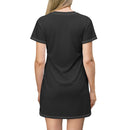 Freedom Over Fear T-Shirt Dress - Patriotic Style for Independence Day