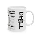 Nutritional Facts - Ceramic Coffee Mug