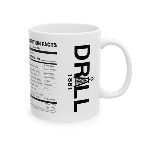 Nutritional Facts - Ceramic Coffee Mug