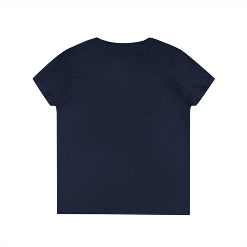 Drill Floral V-Neck T-Shirt for Women