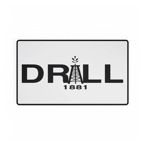 DRILL1881 Industrial Style Desk Mat - Perfect for Home Office, Birthday Gift, Oil & Gas Industry Decor, Workstation Accessory, Desk Organizer