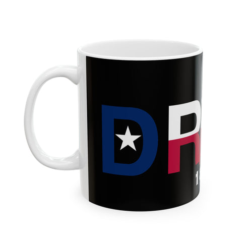 Texas Flag Drill Logo Ceramic Mug